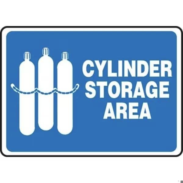 Accuform SAFETY SIGN CYLINDER STORAGE AREA MCPG520XP MCPG520XP - main